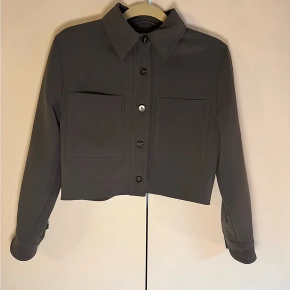 Aritzia Wilfred Little Cropped Jacket Gray | Size S | Minimalist - Picture 3 of 11